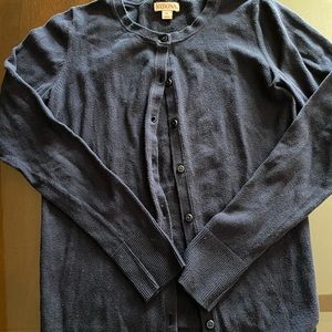 Navy cardigan